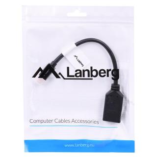 Adapter Lanberg AD-0003-BK (Mini DisplayPort M - DisplayPort F 0,10m kolor czarny)