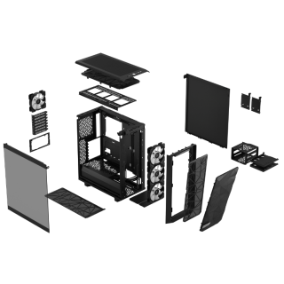 Obudowa Fractal Design Meshify 2 Compact RGB Czarna (FD-C-MES2C-06)