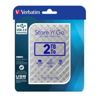 Dysk zewnętrzny Verbatim 2TB Store 'n' Go 2.5" 5400 USB 3.1 srebrny