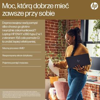 HP ENVY x360 15-fh0006nw Ryzen 5 7530U 15.6"FHD Touch IPS 250nits 16GB LPDDR4 SSD512 Radeon Integrated Graphics No ODD Win11 2Y