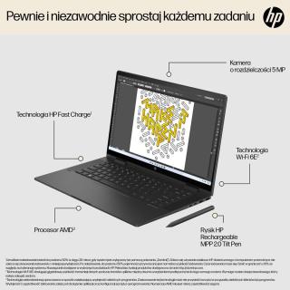 HP ENVY x360 15-fh0006nw Ryzen 5 7530U 15.6"FHD Touch IPS 250nits 16GB LPDDR4 SSD512 Radeon Integrated Graphics No ODD Win11 2Y