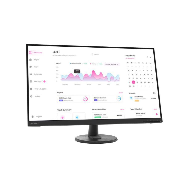 Monitor Lenovo D32-40 31,5" 16:9 1920x1080 3000:1 Raven Black