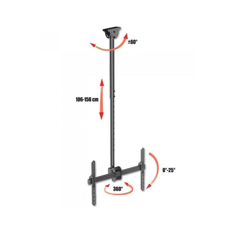 Uchwyt sufitowy Techly 37"-70", 50kg regulowany