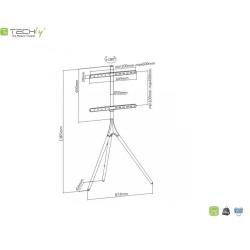 Stojak podłogowy Techly 45"-65", 35kg drewno