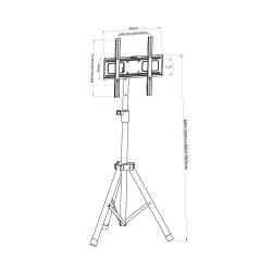 Stojak podłogowy Techly 17"-60" 35kg Tripod