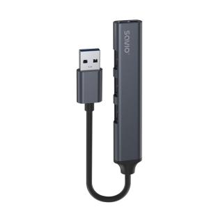 Hub 4 porty USB-A - 3 x USB-A 2.0, 1 x USB-A 3.0, 5 Gbps,...