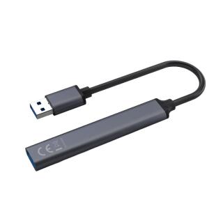 Hub 4 porty USB-A - 3 x USB-A 2.0, 1 x USB-A 3.0, 5 Gbps,...