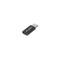 Adapter Lanberg USB type-C(M) - micro USB-B(F) czarny