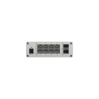 Przełącznik niezarządzalny TSW210 Switch 2xSFP 8xPoE+ 8xGbE DIN RAIL Back Panel