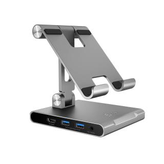 Podstawka ergonomiczna do iPad Pro ze stacją dokującą j5create Multi-Angle Stand with Docking Station for iPad Pro USB-C 1x4K