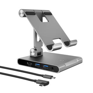 Podstawka ergonomiczna do iPad Pro ze stacją dokującą j5create Multi-Angle Stand with Docking Station for iPad Pro USB-C 1x4K