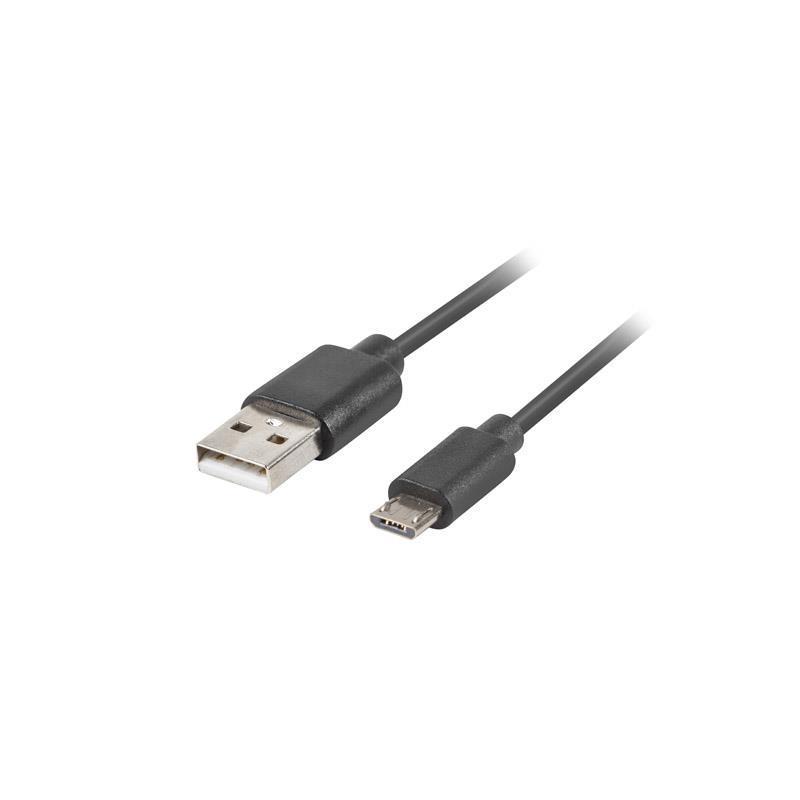 Kabel USB 2.0 Lanberg micro BM-AM 1,8m QC 3.0 czarny