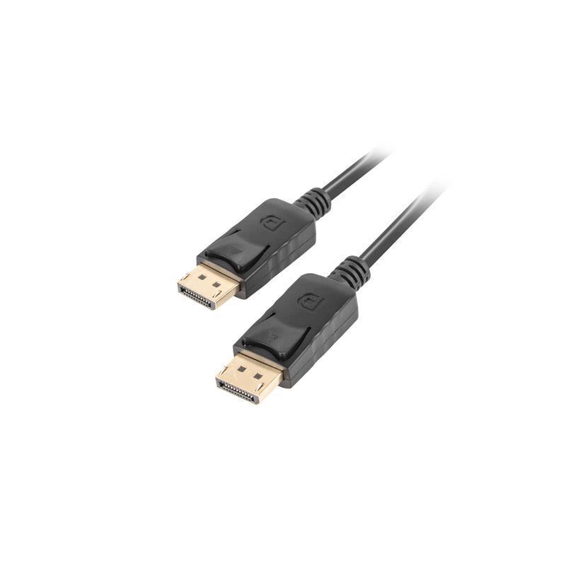 Kabel DisplayPort Lanberg M/M 1m 4K v1.2 czarny