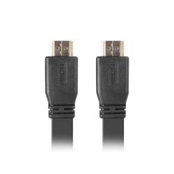 Kabel HDMI Lanberg M/M v2.0 3m czarny flat