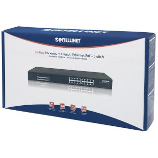 INTELLINET SWITCH GIGABIT 16X 1000MBPS RJ45 POE/PO