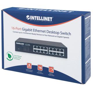 INTELLINET GIGA SWITCH 16X 10/100/1000 RJ45 561068