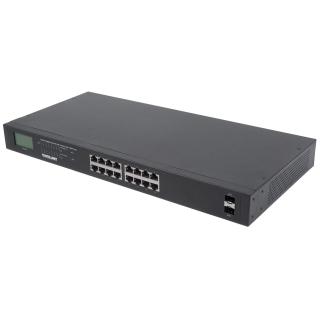 INTELLINET SWITCH GIGABIT 16X RJ45, POE+, 2X SFP,