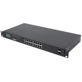 INTELLINET SWITCH GIGABIT 16X RJ45, POE+, 2X SFP,