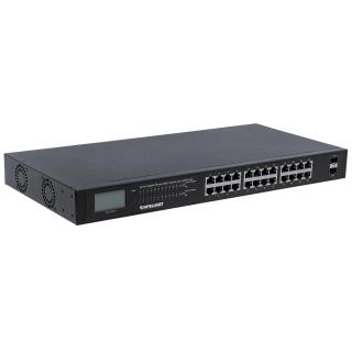 INTELLINET SWITCH GIGABIT 24X RJ45 POE+, 2X SFP, W