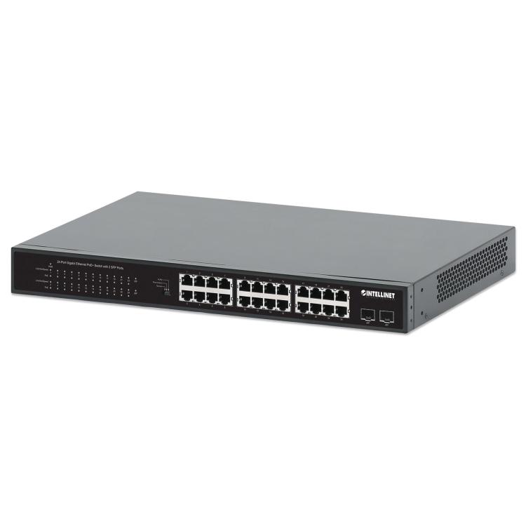 INTELLINET SWITCH GIGABIT 24-PORTOWY POE+ Z 2 PORT