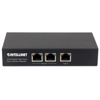 INTELLINET EXTENDER POE+ 2-PORTOWY GIGABIT 802.3AT