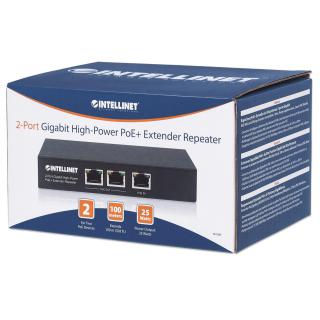 INTELLINET EXTENDER POE+ 2-PORTOWY GIGABIT 802.3AT