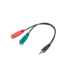 Kabel adapter Lanberg Minijack 3,5mm 4-pin (M) - 2x...