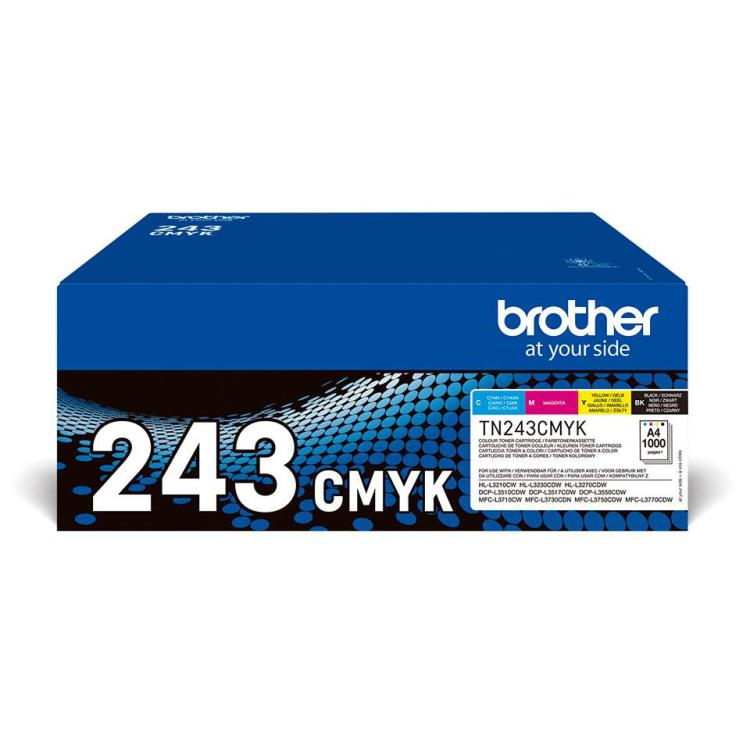 Toner Brother zestaw TN243CMYK TN-243CMYK, 1000 str.