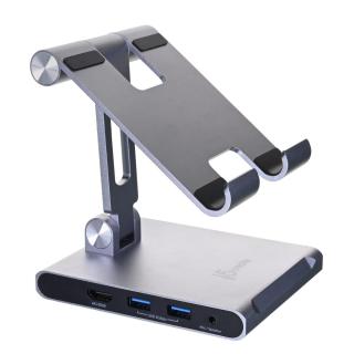 Podstawka ergonomiczna do iPad Pro ze stacją dokującą j5create Multi-Angle Stand with Docking Station for iPad Pro USB-C 1x4K