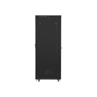 LANBERG SZAFA STOJĄCA RACK 19" 47U 800X1000 DRZWI SZKLANE LCD CZARNA FF01-8047-12BL (FLAT PACK)