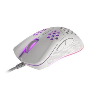 Mysz Krypton 555 8000DPI podświetlenie RGB Biała