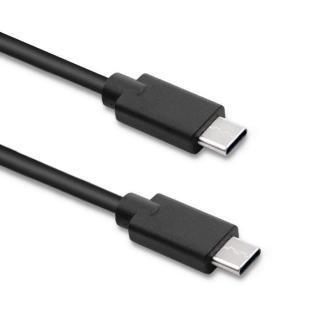 Kabel USB Qoltec 2.0 typ C męski | USB 2.0 typ C męski | 0.5m | Czarny