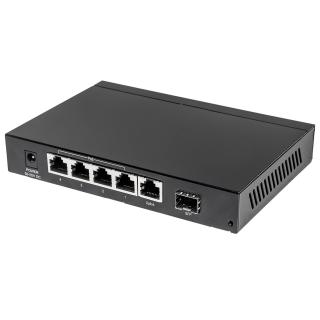 Switch Gigabit 5-portowy PoE+ ze slotem SFP Combo