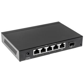 Switch Gigabit 5-portowy PoE+ ze slotem SFP Combo