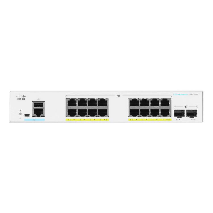 CBS350 Managed 16-port GE, Full PoE, 2x1G SFP