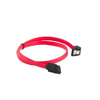 Kabel Lanberg CA-SASA-13CC-0030-R (SATA II M - SATA II M 0,30m kolor czerwony)