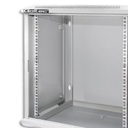 Szafa RACK Qoltec 19" | 12U | 600x635z450 | Szara | Wisząca