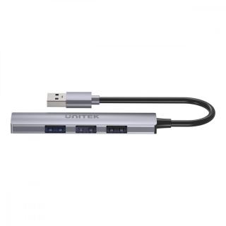 Hub USB-A 3x USB-A 2.0 1x USB-A 5 Gbps Aluminiowy