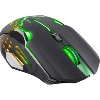 Mysz bezprzewodowa Defender KATANA GM-511 optyczna 3200dpi czarna RGB AKUMULATOR 7 przycisków Gaming bezklikowa silent