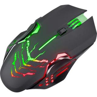 Mysz bezprzewodowa Defender KATANA GM-511 optyczna 3200dpi czarna RGB AKUMULATOR 7 przycisków Gaming bezklikowa silent