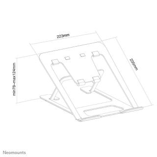 NB AKCESORIA DESK STAND 10-17" NSLS085BLACK NEWSTAR