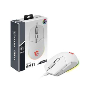 MOUSE USB OPTICAL GAMING/CLUTCH GM11 WHITE MSI