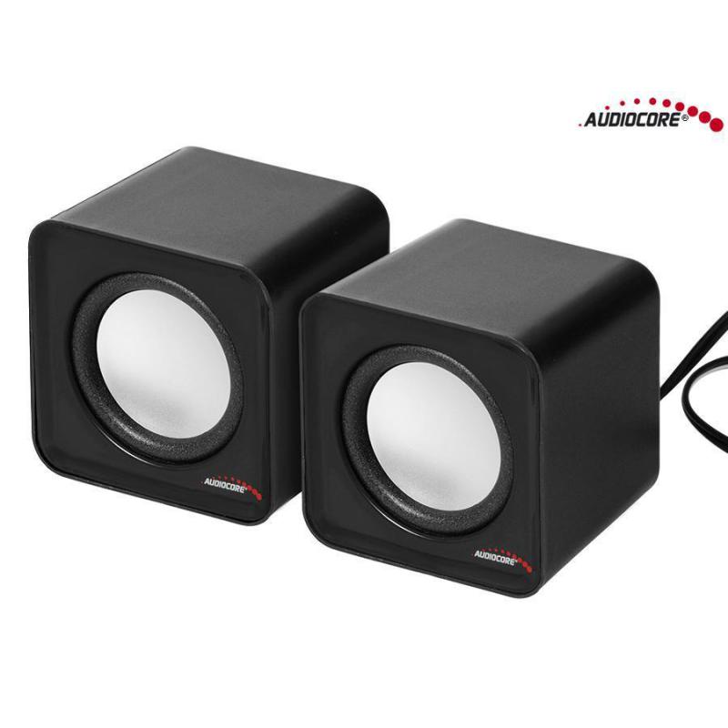 Głośniki Audiocore AC870B komputerowe 6W USB Silver&Black