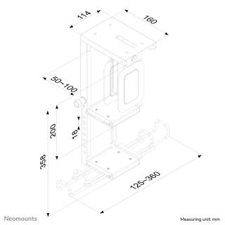 PC AKCESORIA DESK MOUNT 10KG CPU-D075BLACK/LK NEWSTAR