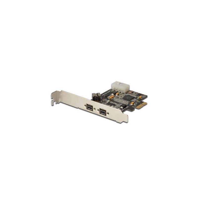 Kontroler FireWire (800) DIGITUS PCIe, 2x zew. 1x wew. IEEE1394b 9-pin, Low Profile