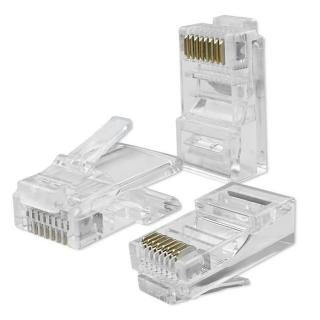 Wtyk złącze modularne RJ45 | CAT5e | UTP | Pozłacane...