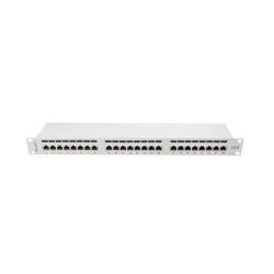 Patch panel Lanberg PPS6-1024-S 24 port 1U kat.6 ekranowany szary