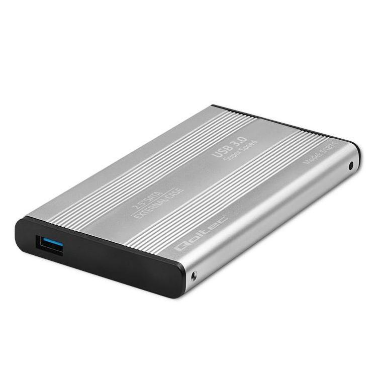 Obudowa | kieszeń do dysków HDD SSD 2.5" SATA3 | USB 3.0 | Srebrna