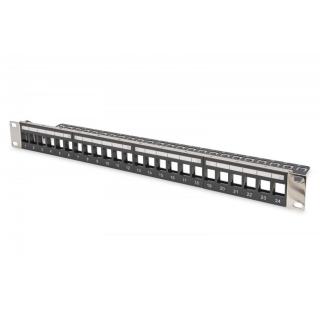 Panel krosowy (patch panel) modularny 19" 24 porty pod...