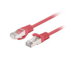 Patchcord Lanberg FTP kat.6 0,25m czerwony 10-pack